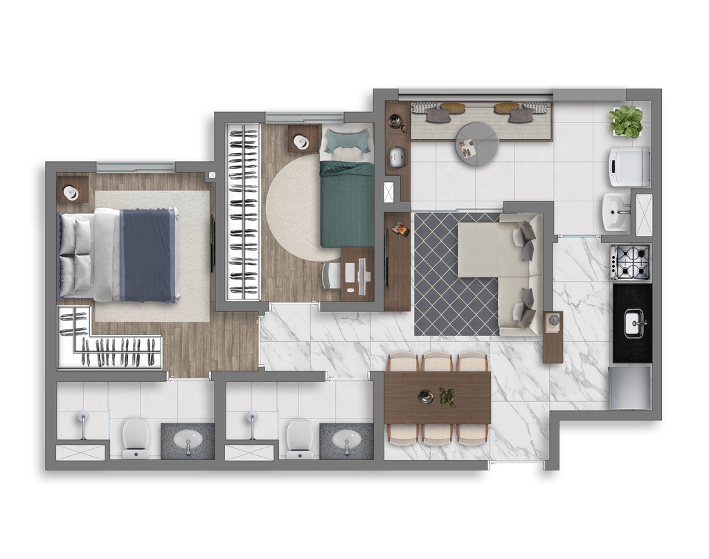 Vivaz Prime Vila Prudente: 2 dorm 47 66m²