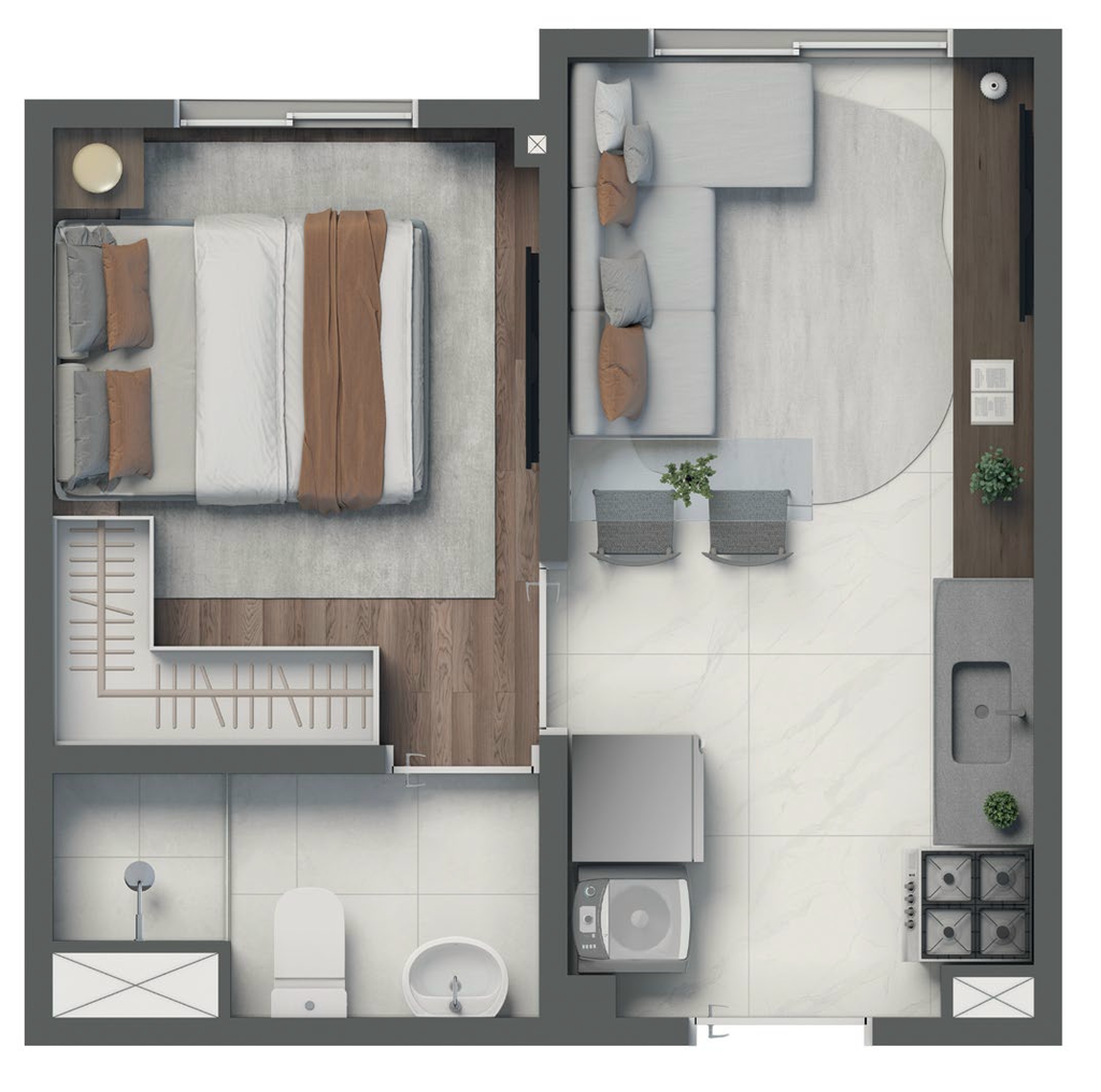 Vivaz Selection Vila Prudente 2: 1 dorm 24m²