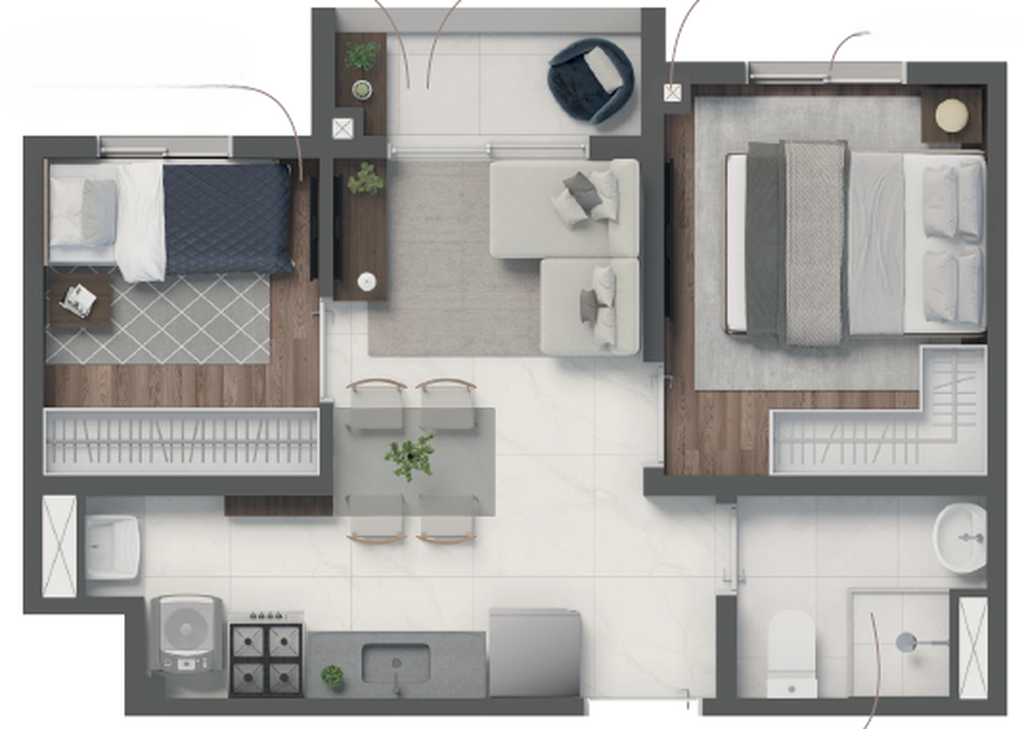 Vivaz Selection Vila Prudente: 2 dorm 33m²