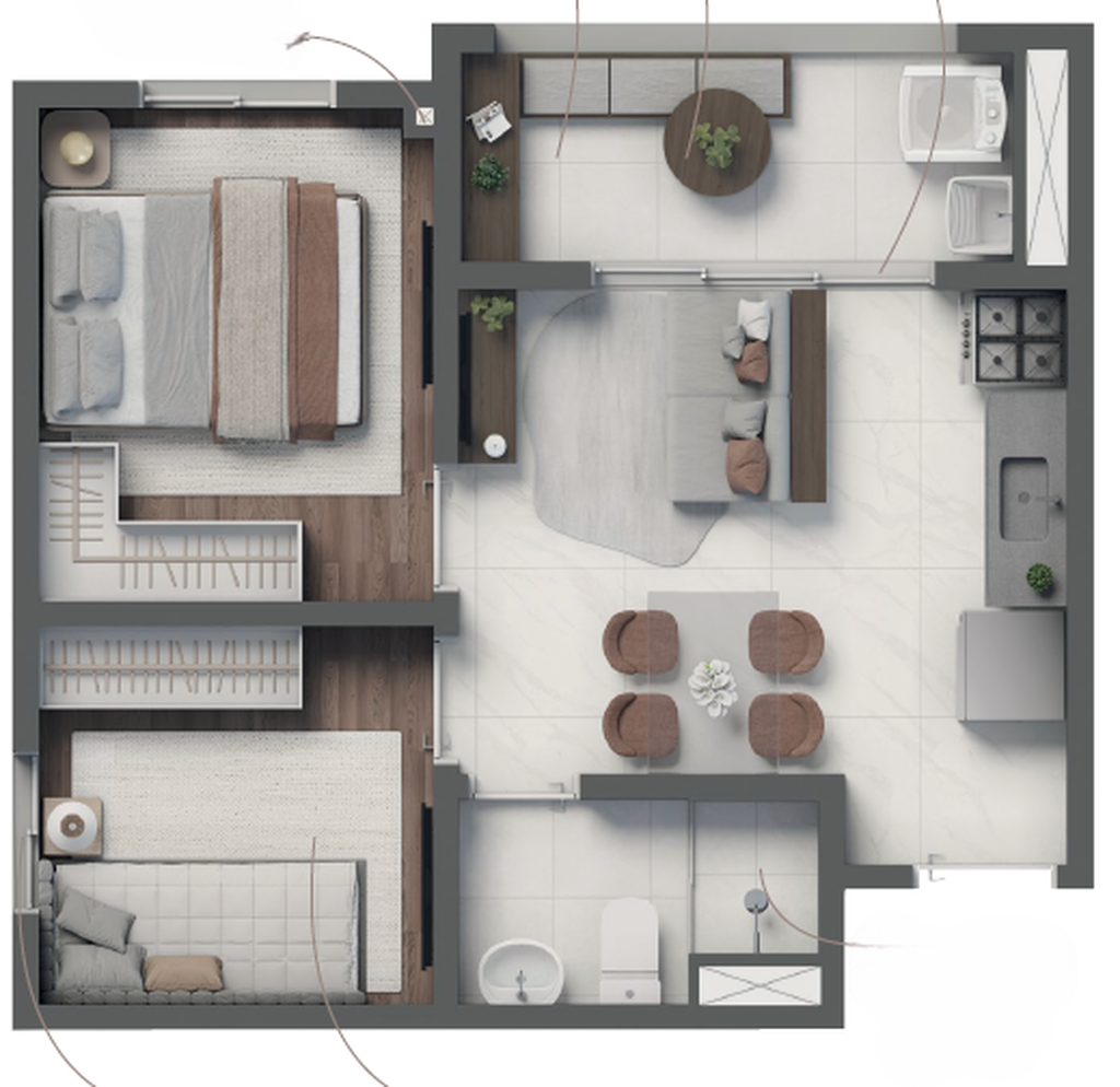 Vivaz Selection Vila Prudente: 2 dorm 36m²
