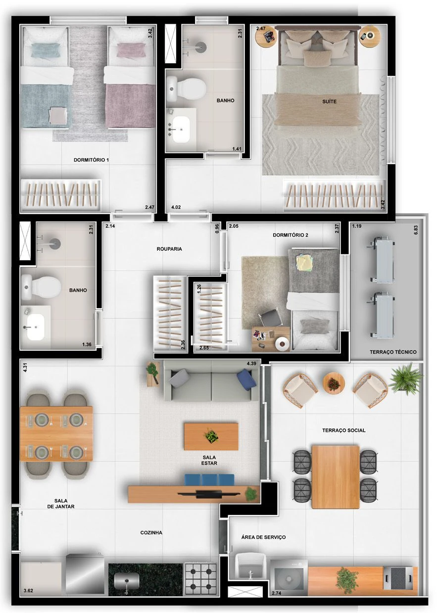 Planta do Wish 675
