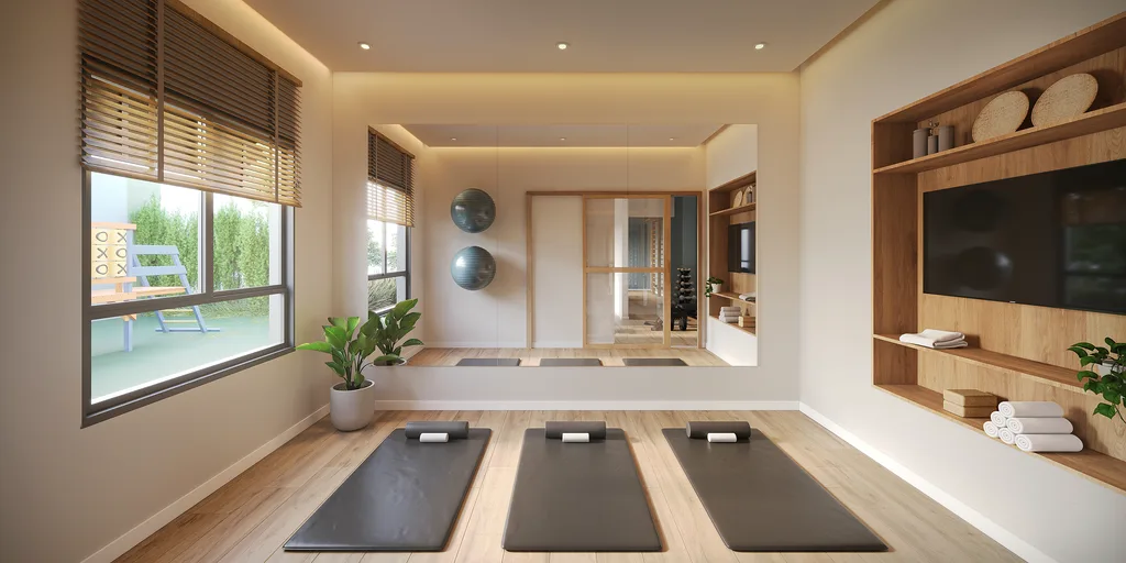 Zait Chácara Santo Antônio: Sala yoga