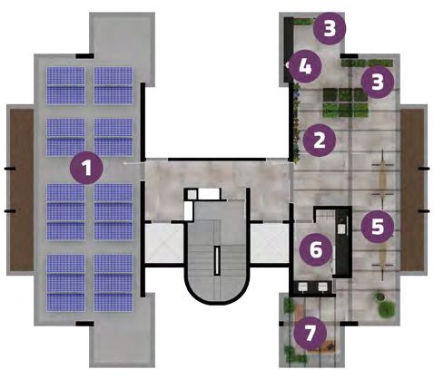 Zanetti 71: Pavimento rooftop