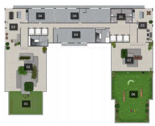 Zip Brooklin: Pavimento rooftop